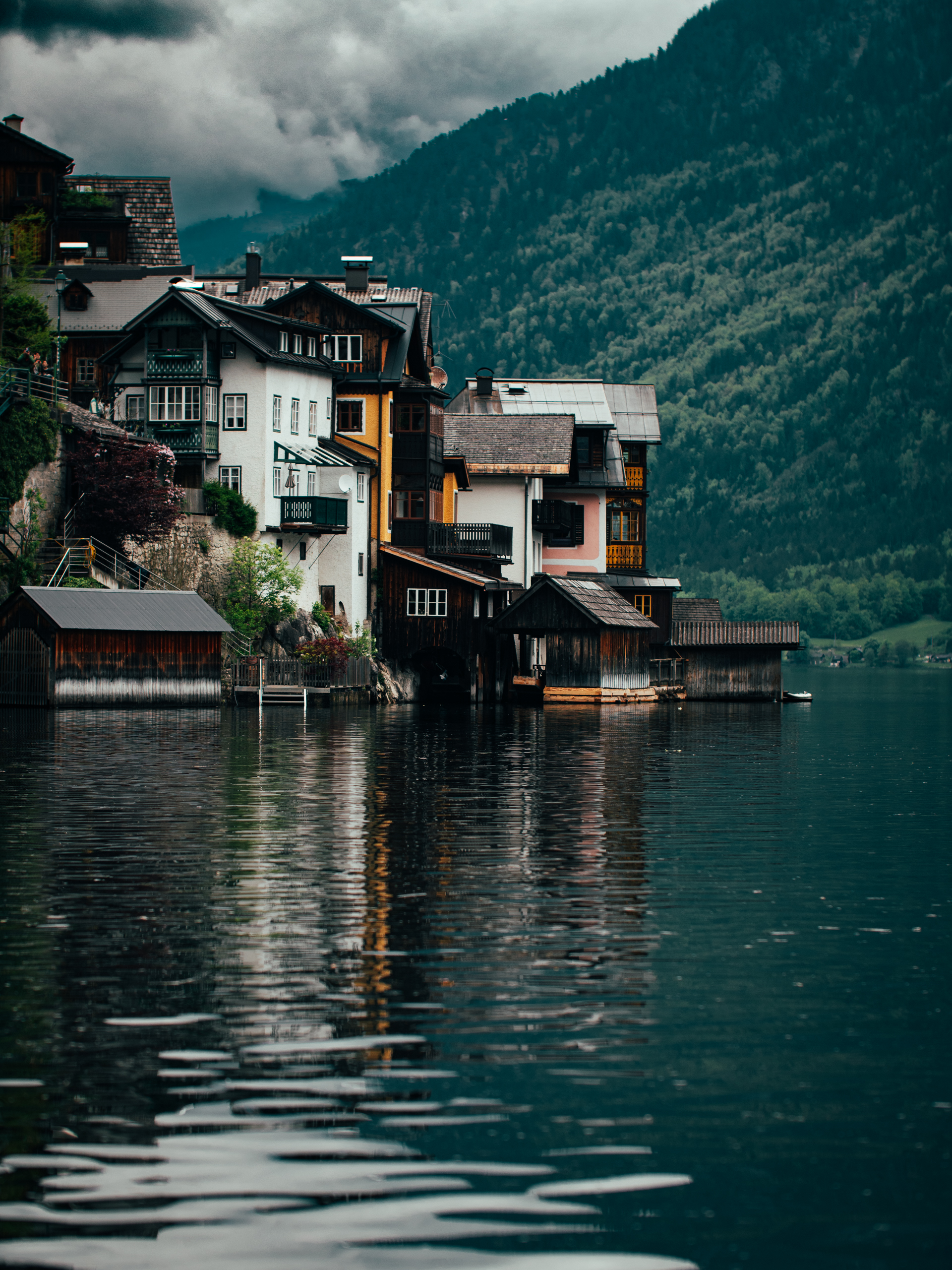 Hallstatt, stimmungsvoll bei regnerischen Wetter