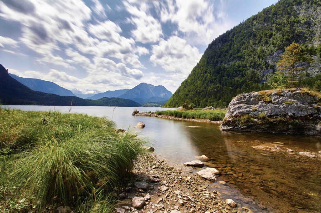 Langzeitbelichtung, Seewiese, Altaussee, Landschaft