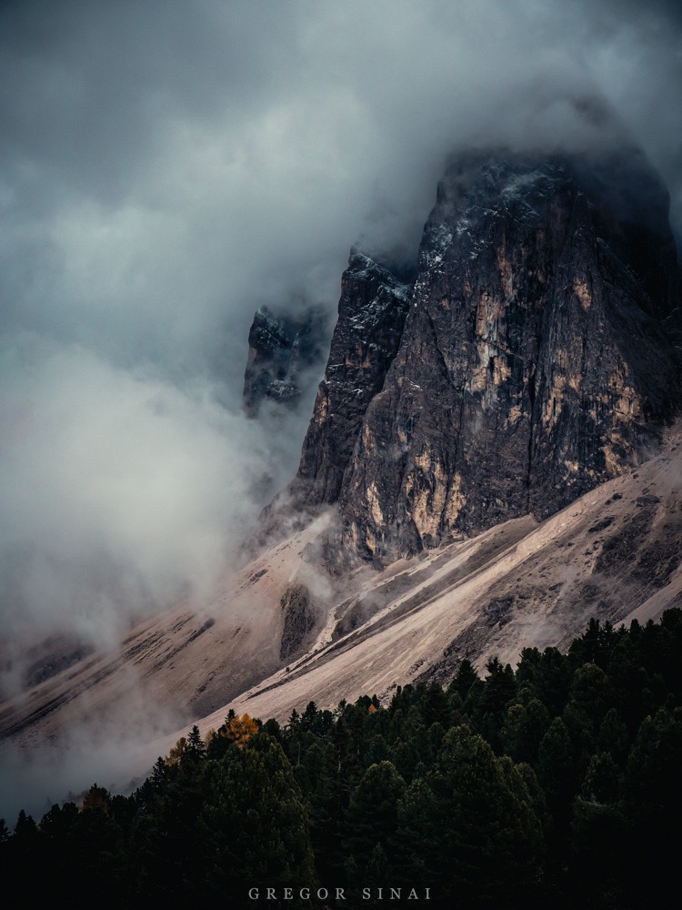 Dolomites Geisler Alm Clouds